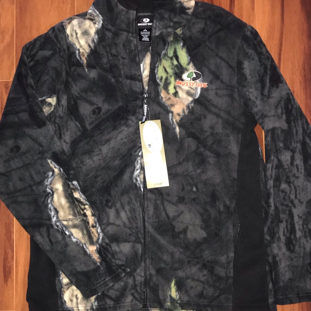 NWT Men’s Mossy Oak zip up fleece Jacket size M